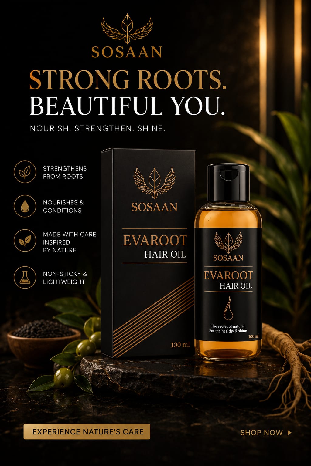 Evaroot Hair Oil — SOSAAN Beauty